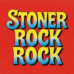 stoner rock album cover, red album cover, acid font, psychedelic font, heavy metal album cover, 7 0 s psychedelic blues rock album cover, acid rock album cover, 6 0 s font