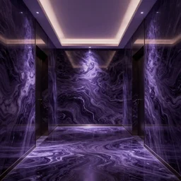 jewel studio lighting dark purple dream marble withe hall