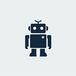 logo of robot manufacturer, behance, dribble, simple, geometric, flat, minimalist