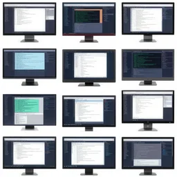 cut and paste collage of random screenshots from an irc server