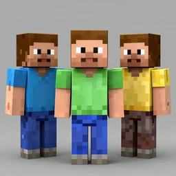 Faces of minecraft players