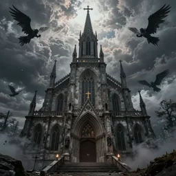 holy terror church of final judgement, war in heaven, high detail, 4 k