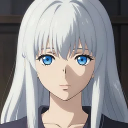 a full body portrait of a japanese princess gray hair, young lady, with white hair and bangs!!!!, blue eyes, finely detailed features, closeup at the faces, perfect art, gapmoe yandere grimdark, trending on pixiv fanbox, painted by greg rutkowski makoto shinkai takashi takeuchi studio ghibli, akihiko yoshida,