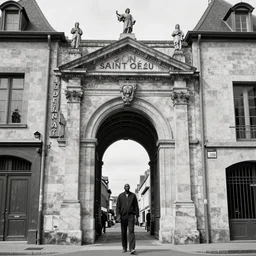 edmond bacot, portail de saint - ouen, rouen, 1 8 5 2 - 5 4