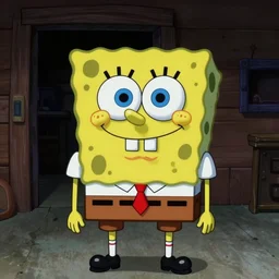 spongebob staring at the camera. absolutely scary. scariest thing known to man. nostalgia, backrooms liminal horror 3 5 mm die