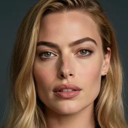a beautiful mix of margot robbie and bar refaeli, hyper realistic face, beautiful eyes, cinematic, long shot, hyper detailed, 8 5 mm photograph, 8 k resolution, film still, sharp lens, wide lens
