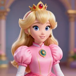 stunning award winning hyperrealistic hdr 8 k highly detailed portrait photo of princess daisy ( mario franchise ) as a real human