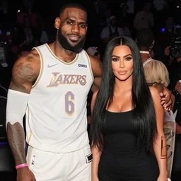 lebron james plus kim kardashian