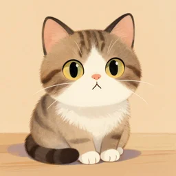 a cute cat in the style of david lanham