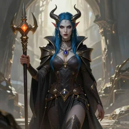 a evil female half - orc fantasy priestess, art by karol bak and mark brooks and greg rutkowski, centered