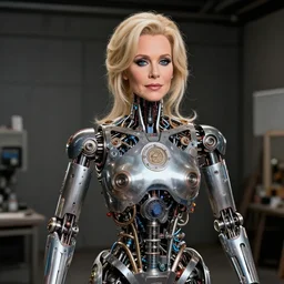 animatronic Bette Midler, exposed mechanics, photo, Stan Winston studios, detailed, 4k