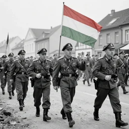 the german military invading hungary on 1 9 4 0