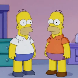 film still of tom selleck as homer simpsons in the simpsons, gameplay, 8 k, hd