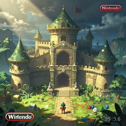 1 9 9 6 nintendo pre - rendered concept art of a dungeon in the wind waker