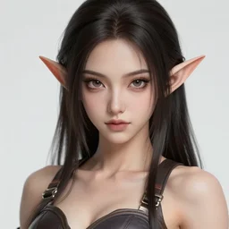 character concept art of a muscular elvish anime huntress | | close up, cute - fine - face, pretty face, realistic shaded perfect face, fine details by antilous chao, stanley artgerm lau, wlop, rossdraws, marc simonetti, and sakimichan, trending on artstation