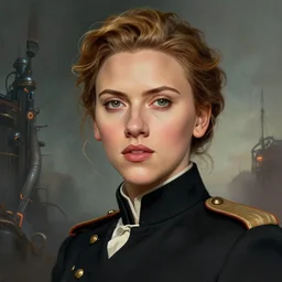 portrait of scarlett johansson playing role of young nadezhda krupskaya, colourised, face portrait, epic, tragic, military art, fantasy, dieselpunk, hd shot, digital portrait, beautiful, artstation, comic style, by artgerm, guy denning, jakub rozalski, magali villeneuve and charlie bowater