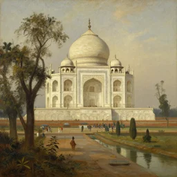 classicism landscape oil paintings of india