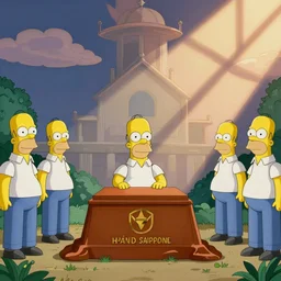 homer simpsons funeral