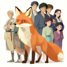 maximalist beautiful fox, trending on pixiv fanbox, painted by makoto shinkai takashi takeuchi studio ghibli, akihiko yoshida, yoshitaka amano, wangechi mutu, clean cel shaded vector art. shutterstock. behance hd by lois van baarle, artgerm, helen huang, rossdraws, illustration