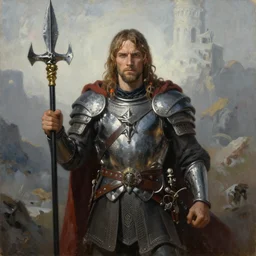 painting of Ted Nasmith of the War of Wrath