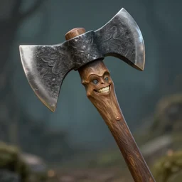 axe of smiles, a weapon from the dungeons and dragons 3. 5 e magic items