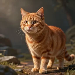 ginger cat on unreal engine