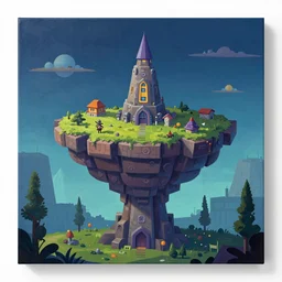 dreambotmothership landing on a massive canvas