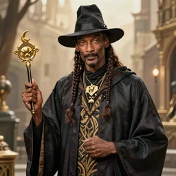 photo of Snoop Dogg as a wizard, 4k