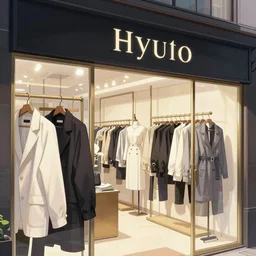 clothes shop in hyuga shopping street, close up, details, sharp focus, elegant, highly detailed, illustration, by jordan grimmer greg rutkowski wlop maya takamura, intricate, trending artstation, pixiv, digital art
