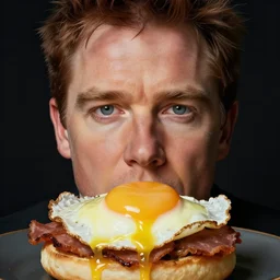 eggs benedict cumberbatch, benedict cumberbatch's face on a fried egg