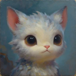 portrait cute creature, head shoot, art by minna sundberg and alex heywood, fantasy art, reimagined by industrial light and magic, oil on canvas, hd