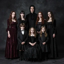 the full gothic family portrait