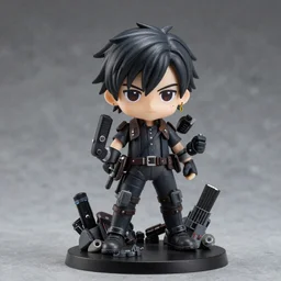 A nendoroid of Artyom from Metro 2033, by Peter Mohrbacher and Craig Mullins, full shot, official media, beautiful, detailed, high quality, wallpaper 4K, epic, trending on artstation and behance, dynamic lightning