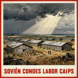soviet propaganda advertising labor camps, by alex grey