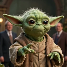a green danny devito!!!! with ( ( ( yoda ) ) ) ears greg rutkowski and jason chan highly detailed, cinematic lighting, octane render, unreal engine lumen, very coherent. cinematic, hyper realism, high detail, octane render, 8 k