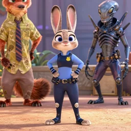 maxim playboy judy hopps standing pin - up. zootopia ( 2 0 1 8 ). pixar studios official media. cinematic still. xenomorph.