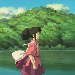 beautiful nature scenery from Spirited Away (2001)