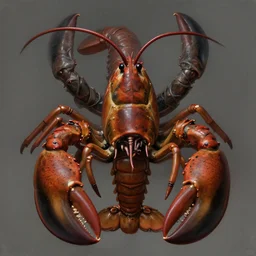 professional ominous concept art portrait of a lobster - human chimera character by artgerm and greg rutkowski. an intricate, elegant, highly detailed digital painting, concept art, smooth, sharp focus, illustration, in the style of simon stalenhag, wayne barlowe, and igor kieryluk.