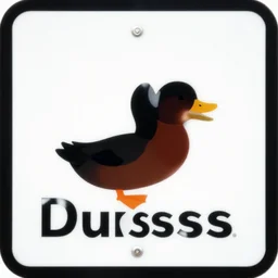 a photo of a sign for ducks crossing