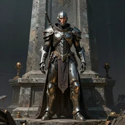 brutal solarpunk macedonian cyber warrior portrait standing altar of sacrifice by giger vasnetsov rutkowski mucha hyperrealism very detailed masterpiece shadows symmetrical eyes well proportioned balanced high resolution artgerm cinematic epic dramatic slow