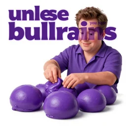promotional art for the movie'unless you hate bullruns ', barry chuckle preparing a batch of purple oil drink, hyperreal detailed facial features and uv lighting, art by ed roth and basil wolverton