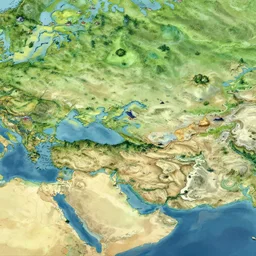ancient map of a fantasy world with distinct biomes, highly detailed, smooth, sharp focus, artstation, illustration by makoto shinkai and moebius and jean giraud