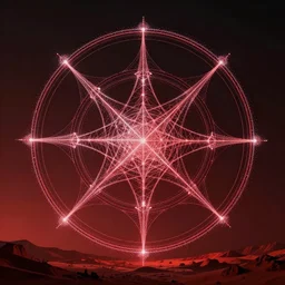motion graphics, sacred geometry, abstract symbolism, parametric, particles, houdini, point cloud,, cinematic lighting, redsinski, gmunk