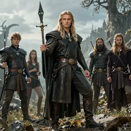 fair elven prince Legolas by Mark Brooks, Donato Giancola, Victor Nizovtsev, Scarlett Hooft, Graafland, Chris Moore