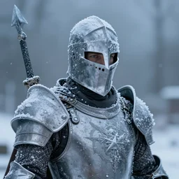 portrait of a frost knight, by nikolay makovsky.