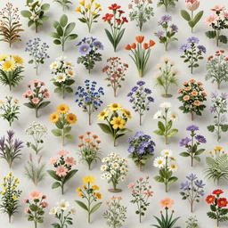 super detailed color art, a lot of small garden flowers, A multiverse of insects and spiders, unreal engine, wes anderson color palette, 3d render, colorful, digital art