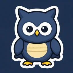 cute miss mascot noarfang noarfang noctowl super hero sticker art, cronobreaker, beeple game icon