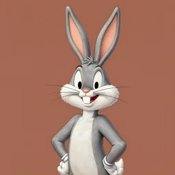 portrait of bugs bunny in Society (1989), intricate, highly detailed, centered, solid color studio background, digital painting, artstation, concept art, smooth, sharp focus, illustration, artgerm, donato giancola, Joseph Christian Leyendecker, WLOP, Artgerm