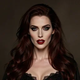 portrait of a beautiful vampire