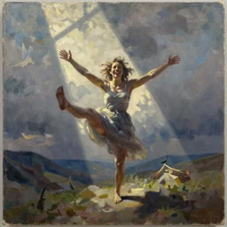 happiness. oil on canvas